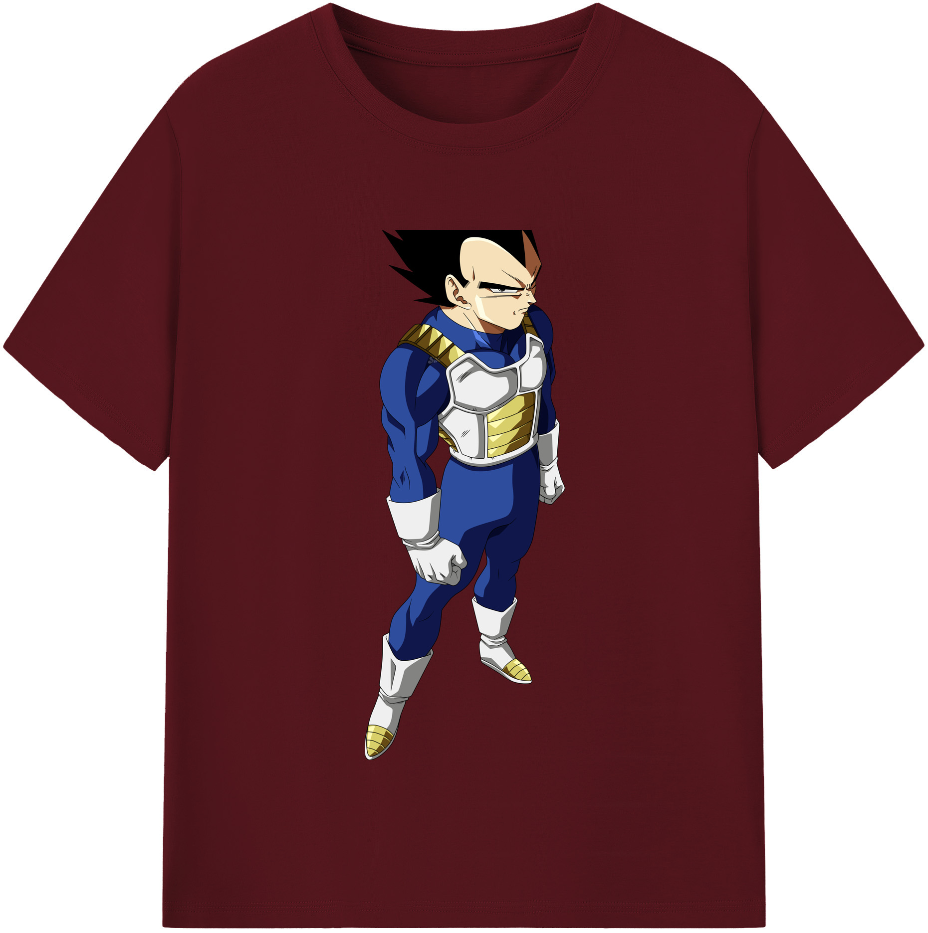 （画像用） ドラゴンボール ベジータ四世（Bejīta Yonsei）DRAGON BALL Vegeta IV 綿100％半袖Tシャツ（フロントプリント）